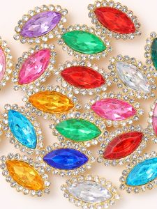 หัวเข็มขัดรูปดอกทานตะวันสองชั้น 20 ชิ้น หัวเข็มขัดรูปหัวใจเพชรแก้วทรงหัวเข็มขัดหัวเข็มขัดรูปหิมะ หัวเข็มขัดหัวเข็มขัดสำหรับงานฝีมือ DIY