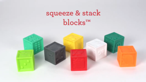 Infantino : Squeeze & Stack Block Set - 8 pcs - ชุดบล็อกบีบเรียงชั้น (8ชิ้น)