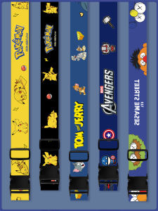 Cartoon Luggage Strap Travel Bag Tie down Rope Checked Bag Hand Carry Bag Anti-Explosion Retractable Belt for Outdoor Camping