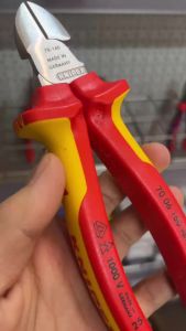 Knipex 70 06 160 Kìm Cắt Mũi Nhọn 160mm Cách điện 1000 V made in Germany
