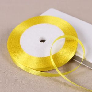 25Yards/Roll 6mm Silk Satin Ribbons DIY Artificial Silk Roses for Crafts Bow Handmade Gift Wrap Party Wedding Decor Sewing Acces