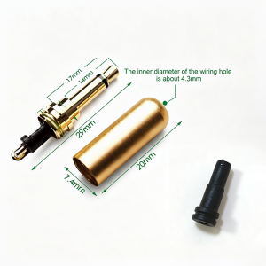 3.5MM Headphone Plug 2 Poles Stereo Male Gold Plating Audio Adapter 3.5 Hifi Speaker Earphone Jack AUX Solder Wire Connector