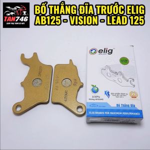 Má phanh. Bố thắng đĩa ELIG mã H010 lắp cho Ab 125 Vision Lead 125 Vario 2015- 2017 Air blade năm 2011 trở lên