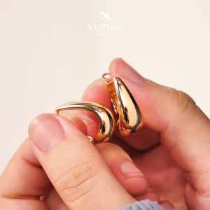 Xuping Anting Hijab Jepit Klip Anting Titanium Wanita Anting Tammara Simplicity Fashion Korea 0161250072