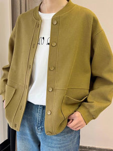 Casual Loose Plus Size Round Collar Solid Jacket