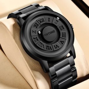 PINTIME New Mens and Womens Watch Creative Concept Waterproof Watch
