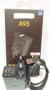 Charger Full Black OPP A95 80W Super Vooc Power Adapter Support Fast Charging