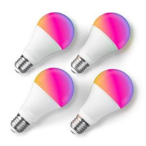 4PCS 16 Colors RGB Bulb LED Multicolor Bulb E27 AC220V Household Lighting Dimmable 24 Key Remote Control Atmosphere Neon Light