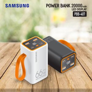 POWERBANK 66W S4MSUNG 20000 MAH SUPER FAST CHARGING VOOC PBB-407 TERMURAH