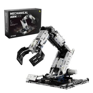 1029PCS Robotic Arm Building Blocks Set Remote Mechanical Arm Model Bricks Desktop Decoration Diy Toys For Kids Holiday Gifts