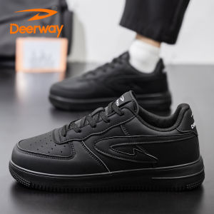 Deerway Mens Shoes Casual Sport Work Waterproof Trendy Thick Bottom Wear-Resistant All-Match Autumn Season Fashionable Shoes