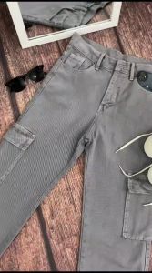 Highwaist Jeans Cargo Loose Hangover Vol.2 - Celana Cargo Jeans Highwaist Terbaru