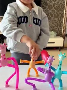 Suction Cups Giraffe Childrens Toys Stress Relief Toys for Boys Girls