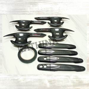 Paket Outer Handle Cover Pintu Mobil Toyota All New Rush 2018 Carbon