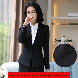 HANYINGMEI | Black Spring-Autumn High-End Business Suits