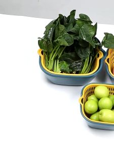 ( BISA COD ) PROMO WADAH BASKOM PENCUCI DAN PENGERING SAYUR 6 IN 1 / SARINGAN BUAH & SAYUR / SARINGAN MULTIFUNGSI / BASKOM PENCUCI BUAH 6 LAPIS / KERANJANG SARINGAN BUAH & SAYUR