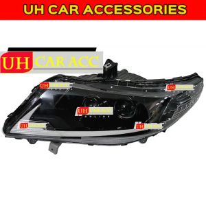 HONDA CITY TMO 2008 - 2012 LEXUS DESIGN DOUBLE LED DYNAMIC PROJECTOR HEADLAMP WITH DEMON EYES + RUNNING SIGNAL