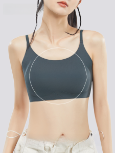 PIER N°5 | เสื้อชั้นในกีฬาไร้ตะเข็บสำหรับผู้หญิง วัยรุ่น วิ่ง ป้องกันการสั่นสะเทือน หน้าอกใหญ่ดูเล็กลง เสื้อชั้นในแบบไร้ตะเข็บสำหรับวัยรุ่น