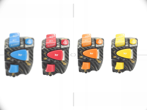 【COD】2025 New Motorcycle Universal Switch With Dual Flash Function Carbon Fiber Color