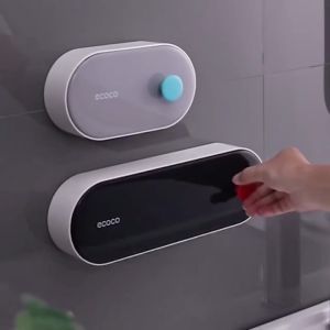 ECOCO ที่วางสบู่ 2 ชั้น ซึ่งไม่ต้องเจาะ รับน้ำหนักเยอ พลาสติก ที่วางสบู่ พร้อมส่ง