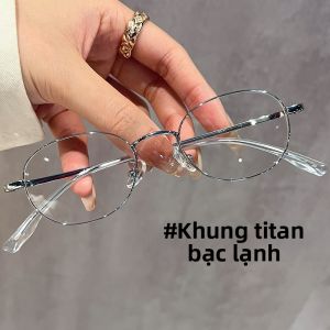 Chuming | Gọng Kính Nữ Siêu Nhẹ Titan Màu Bạc