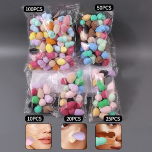 Rainbow Makeup Sponges Assorted Colors Skin-Safe & Reusable Expandable Travel Sponge Set (100/50/25/20/10pcs)