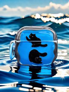 Cute Cat Face Wireless Bluetooth Earphone Case Protective Cover for Apple AirPods pro 2nd Gen 4th Gen Creative Personality Pendant