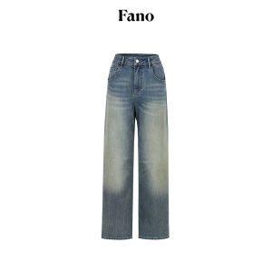 Fano | Quần Jeans Flared Cao Waisted Phong Cách Retro