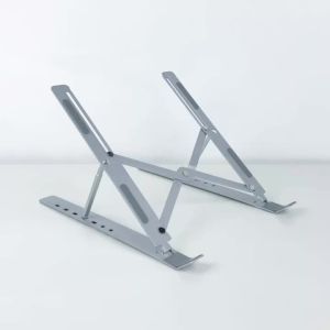 New Hot Sale Metal Foldable Laptop Stand 7-Level Adjustable Height Non-Slip Hollow Ventilation Portable Ergonomic Cooling Ris