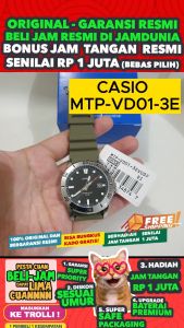 Jam Tangan Resin Hijau CASIO MTP-VD01-3EV