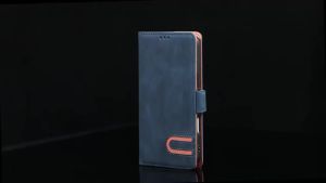 Color Collision Retro Leather Wallet Phone Case with Wrist Strap Lanyard For Samsung Galaxy Z Fold 8 Ultra 7 6 5 4 3 Fold8 Cover