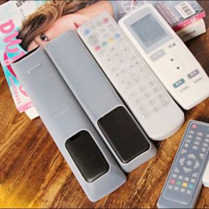 1pc Silicone TV Remote Control Protective Cover Waterproof and Dust-Proof Storage Bag