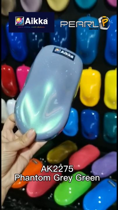 AIKKA AK2275 Phantom Grey Green | Pearl Series | Automotive 2K Car Paint Motor Body Aerosol Spray Cat Bancuh Kereta DIY