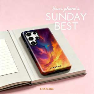 Potdemiel | Violet Camo Case for Samsung Galaxy S26 S25 S24 S23 Ultra Drop Resistant Glossy Dual-Layer Cover CaseChic