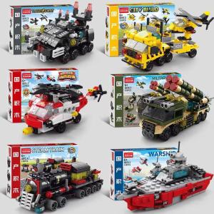 2025 New Police Special Forces Armored Car Train Airplane Car Educational Toys Childrens Puzzle Gifts Building Blocks Toys