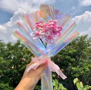 BUKET BUNGA MINI PIPECLEANER| BUKTE KAWAT BULU| WISUDA| SOUVERNIR