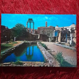 Post Card Italia klasik koleksi Kuno Roman forum UN USED