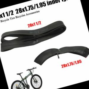 1/2 Pcs Bike Inner Tube 28x1 1/2 28x1.75/1.95 Rubber Spare Tube For Bicycle Tire Bicycles Accessories