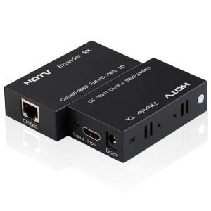 kebidumei | 60M HDMI Extender 1080P HDMI to RJ45 HDMI-Compatible Network Extender by CAT5e CAT6 LAN Extensor for PS4 TV Box PC Laptop