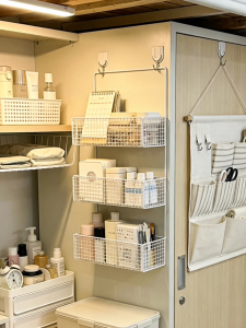 TAOXIAOHE | Storage Organizer For Dormitory Hanging Shelf Basket