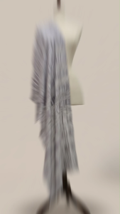 Khăn Choàng Lụa Đũi Màu Lam Khói Luata Silk - Khăn Tơ Tằm Cao Cấp - Quà Tặng Người Thân & Đối Tác