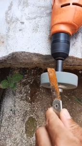 Batu Asah Gerinda 3 Inch Poles Mini Dengan Adaptor Bor Jadi Gerinda M10 Alat Putar Penggiling Polishing