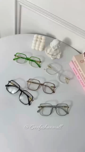 ONEFASHIONMALL Kacamata Anti Radiasi Wanita Pria Lensa Transparan Korea Gaya Retro Eyeglasses KC005