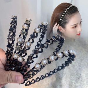 Bando Fashion Korea Bando Rambut Wanita Mutiara / Bando Aksesoris Korea Elastis - READY STOCK