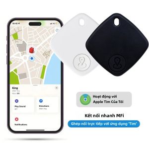 Thiết Bị Định Vị Thông Minh Mini GPS Bluetooth - Thiết Bị Chống Thất Lạc Cho iPhone IOS Chìa Khóa Ví Thú Cưng Hành Lý Ô Tô - Phạm Vi 500m Tương Thích Với HomeKit