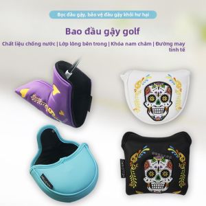 Dominant | Bao Che Gậy Putter Hình Xương Golf Chống Nước PU Lót Lông Đính Khóa Từ