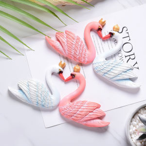 White Swan 3D Switch Wall Decal Protective Cover Resin Creative Home Decor Animal Decoration Stereo Wall Sticker Protection