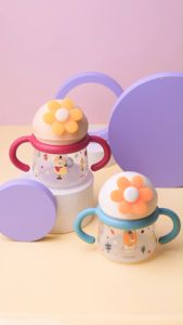 COCONI Jolly Sippy Cup 260mL BONUS Strap Teether / Pacifier | Botol Minum Bayi Anak Bahan Dengan Sedotan Pemberat PP BPA FREE
