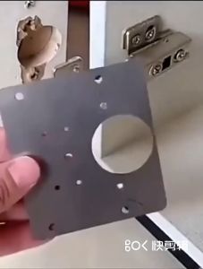 Hinge Repair Plate Thickened Kitchen Cabinet Door Hinges Mounting Plate with Screw Flat Fixing Brackets Furniture Hardware Tools