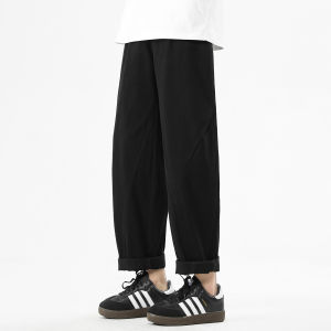 Wood soon | Versatile Loose-Fit Cotton Trousers Mens Casual Pants